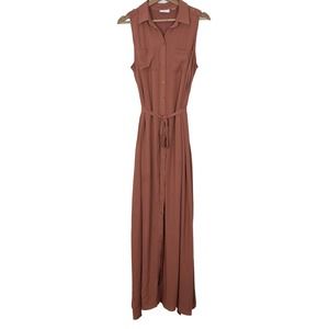 New York & Company Button Up Maxi Dress